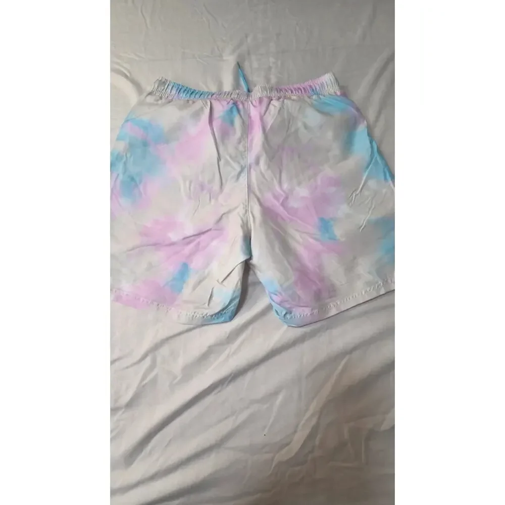 Pink Floyd Swim Trunks Large Tie Dye Board Shorts UPF 50 Beach Pool Mens